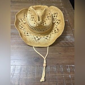 Woven Straw Cowboy Hat